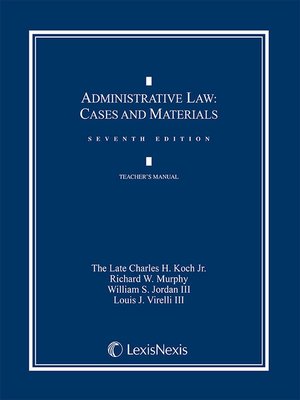 cover image of Administrative Law: Cases and Materials